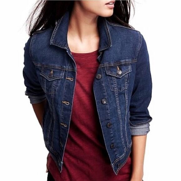 G.H.Bass denim women's blue jean jacket - Picture 1 of 15